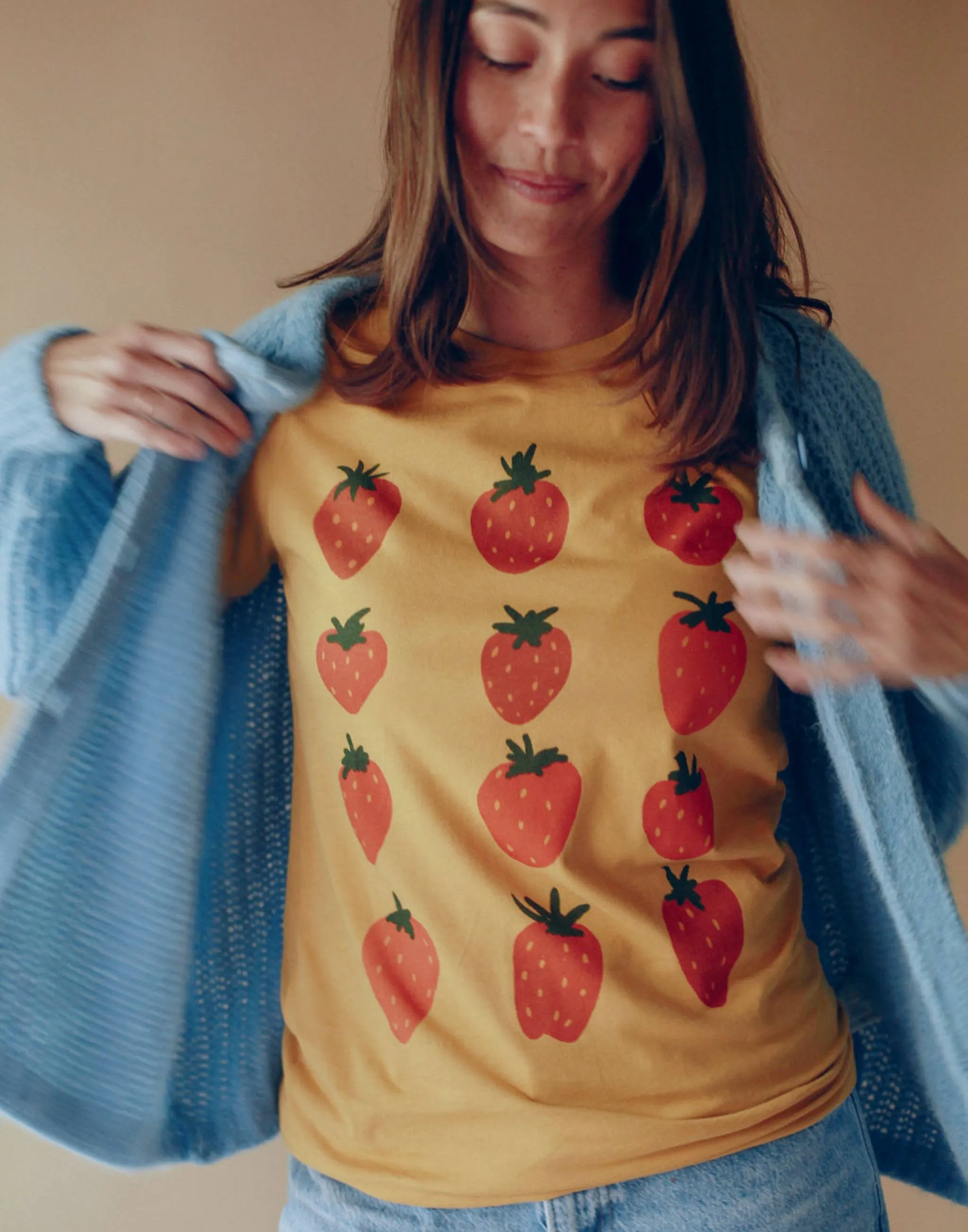 Strawberries T-Shirt sold by Joseph + Sue