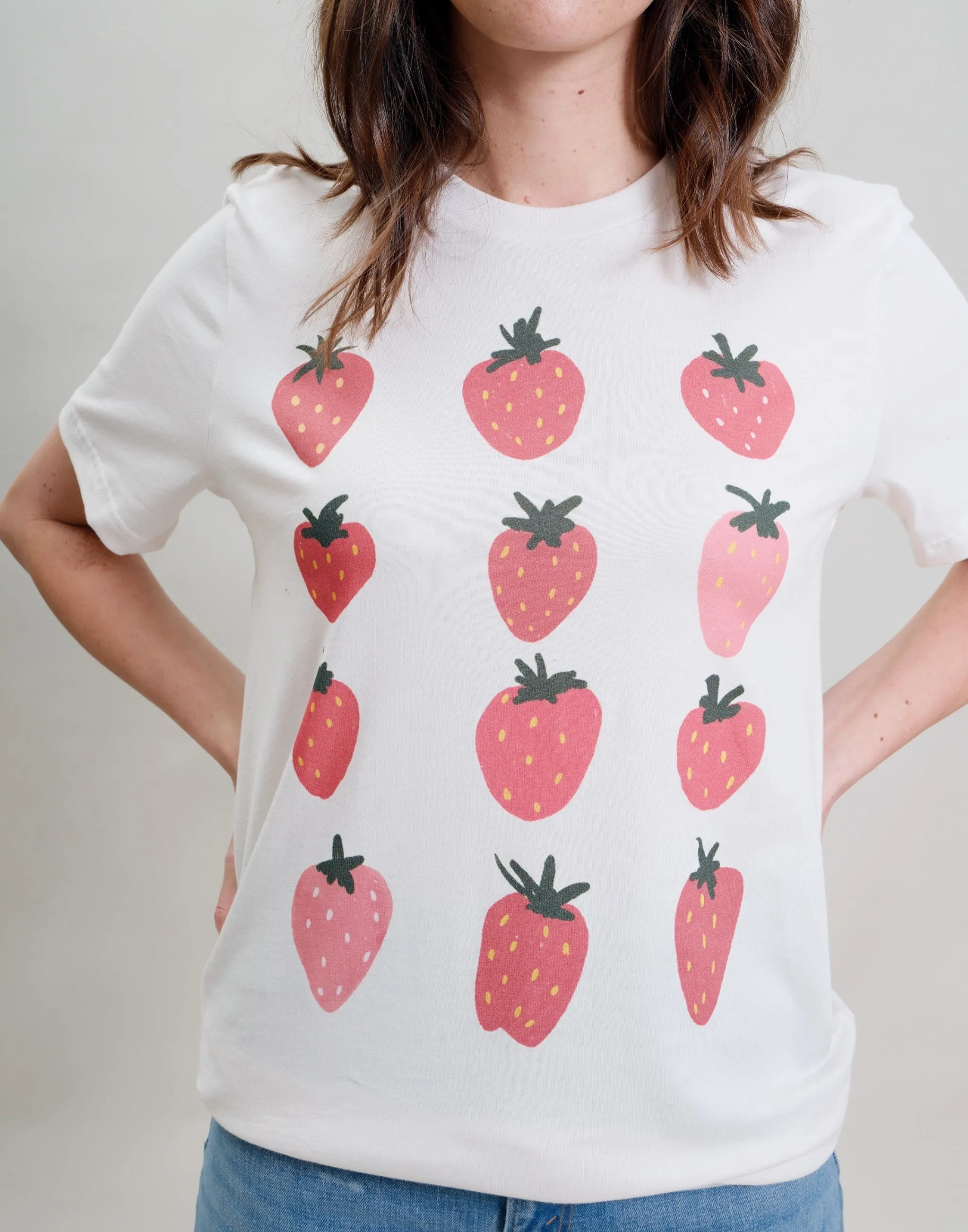 Strawberries T-Shirt sold by Joseph + Sue product image thumbnail 5