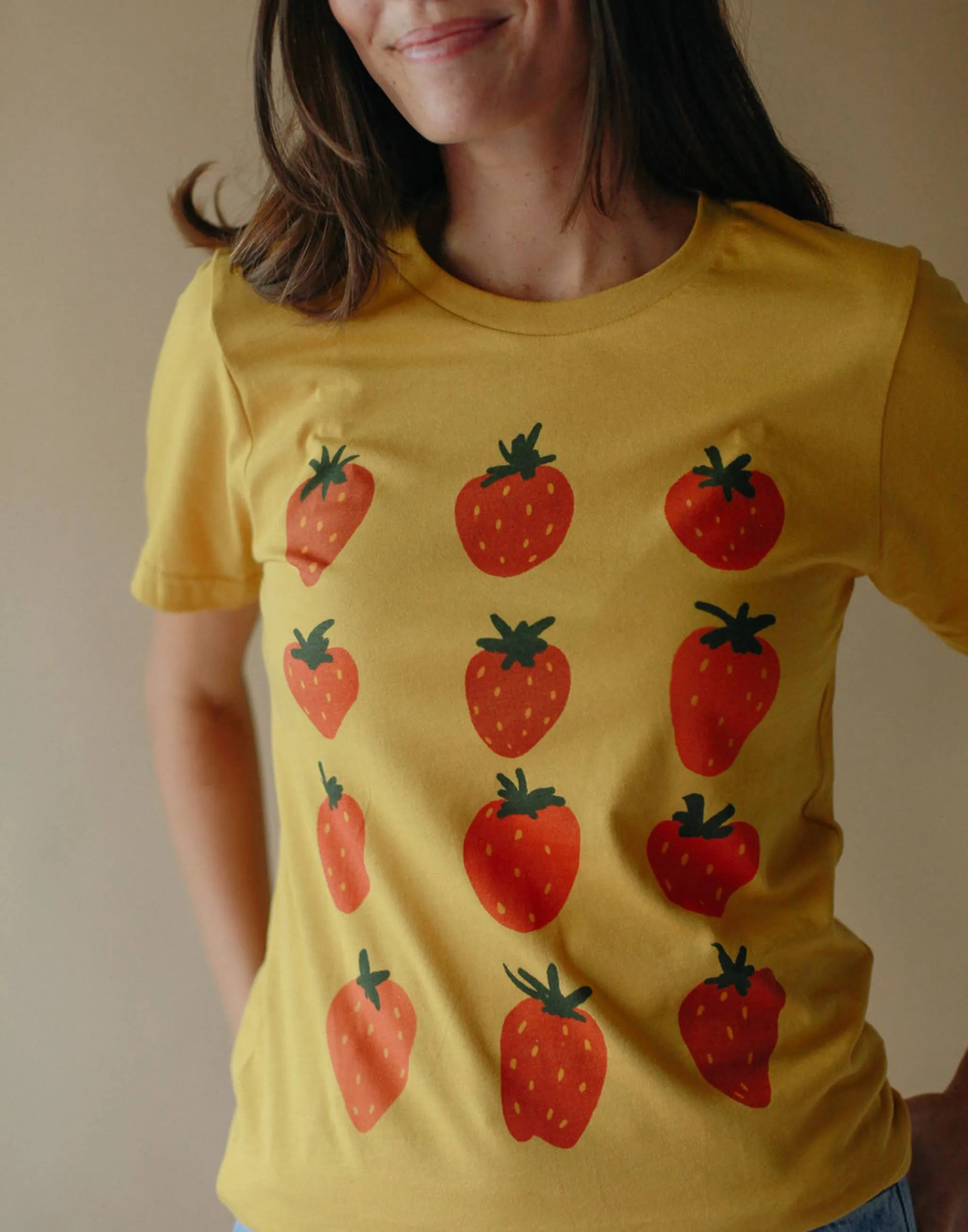 Strawberries T-Shirt sold by Joseph + Sue product image thumbnail 2