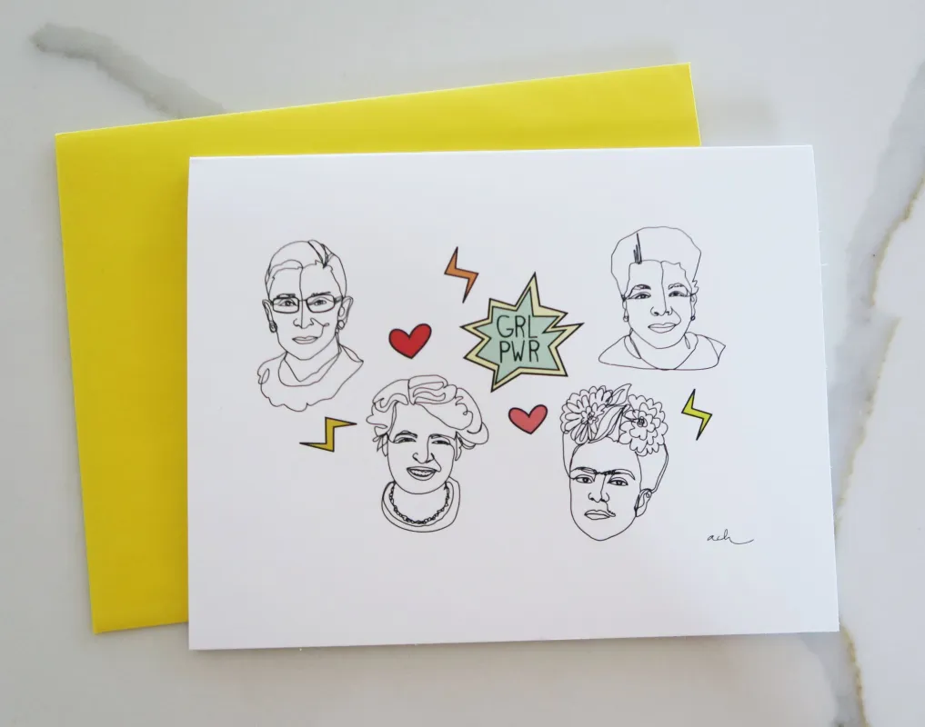 GRL PWR All Occasion Printed Card made by Joseph + Sue