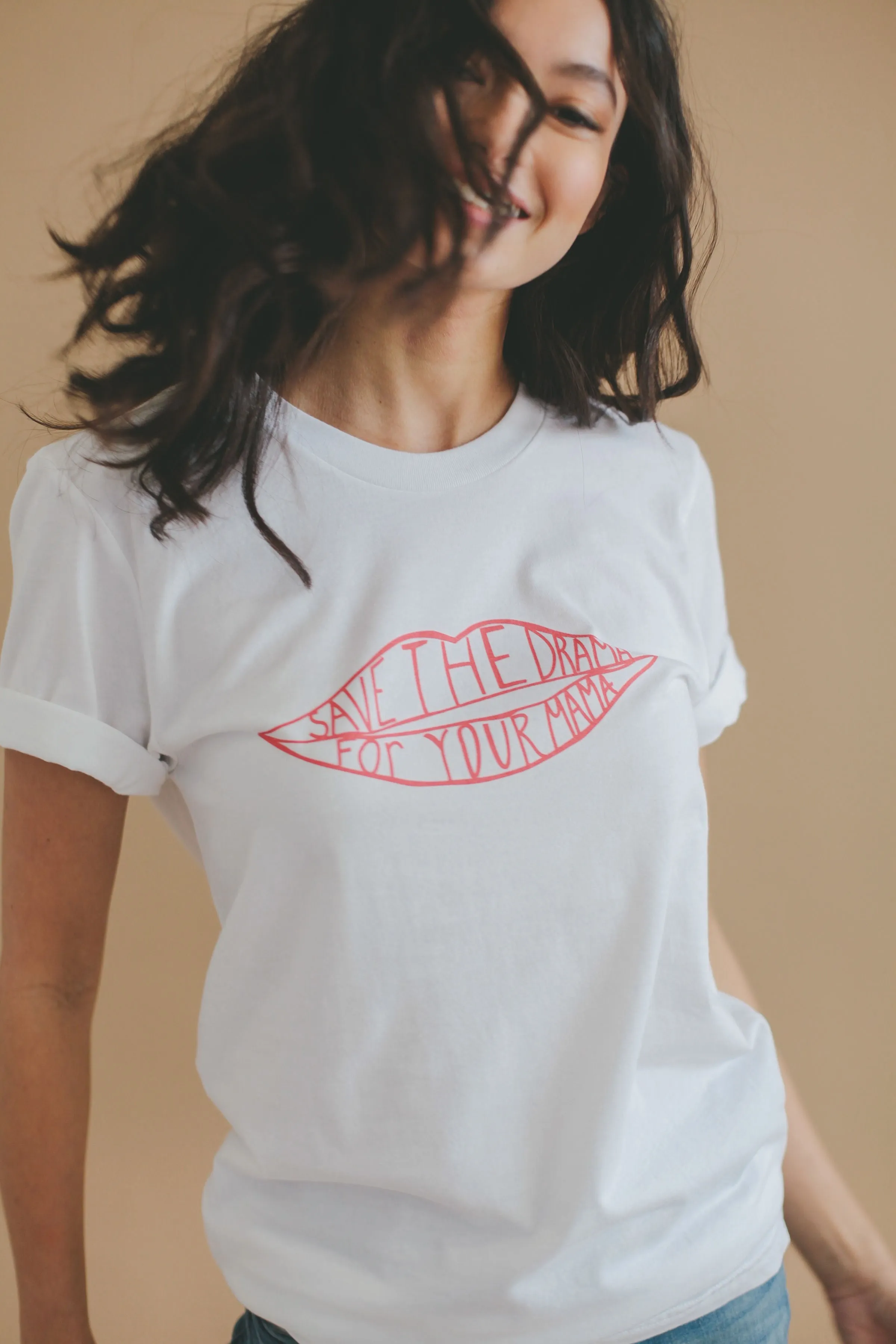 Save the Drama Throwback T-Shirt sold by Joseph + Sue product image thumbnail 4