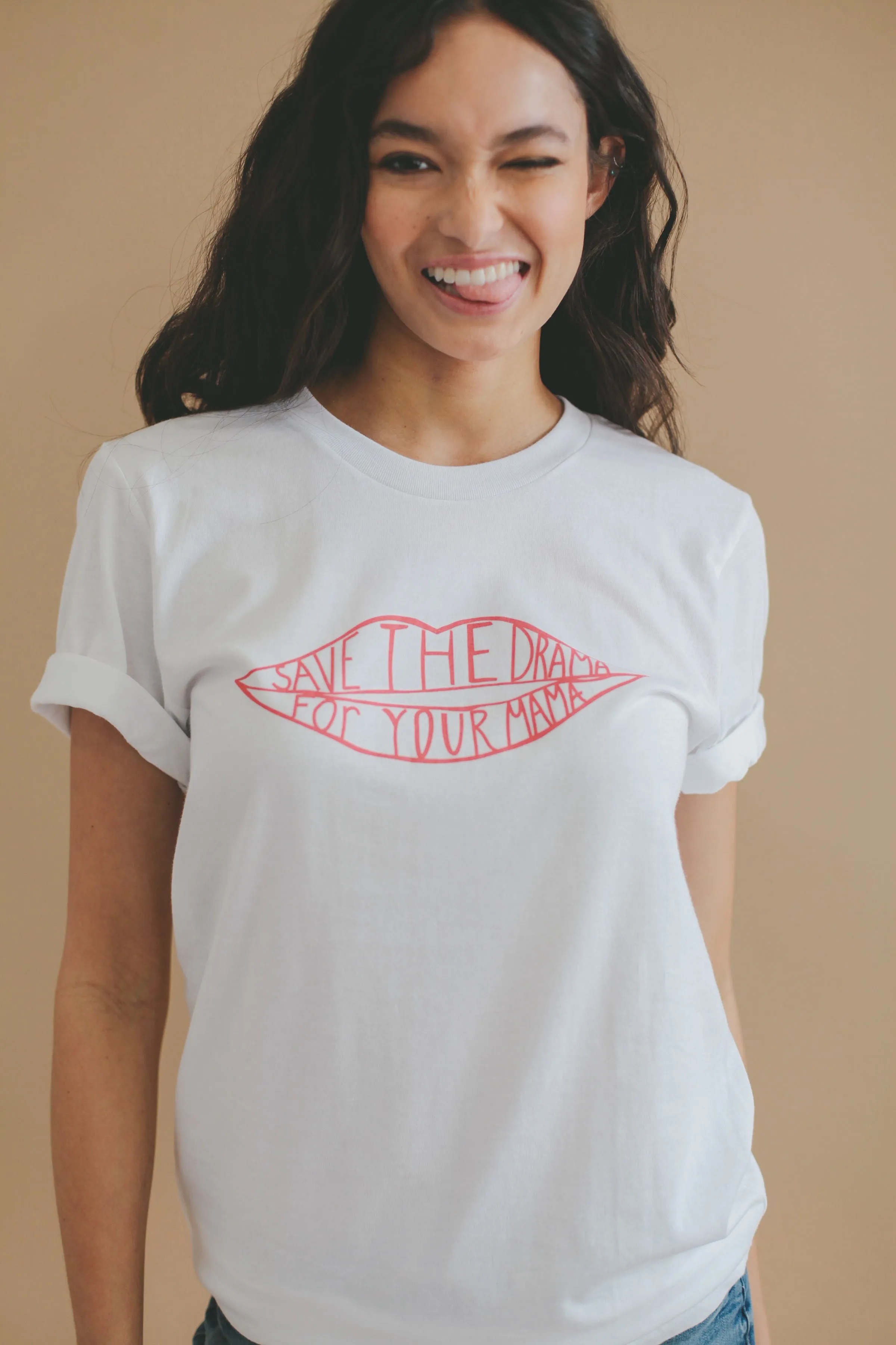 Save the Drama Throwback T-Shirt sold by Joseph + Sue product image thumbnail 2