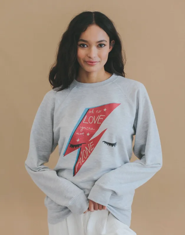 Bowie Love French Terry Sweatshirt made by Joseph + Sue