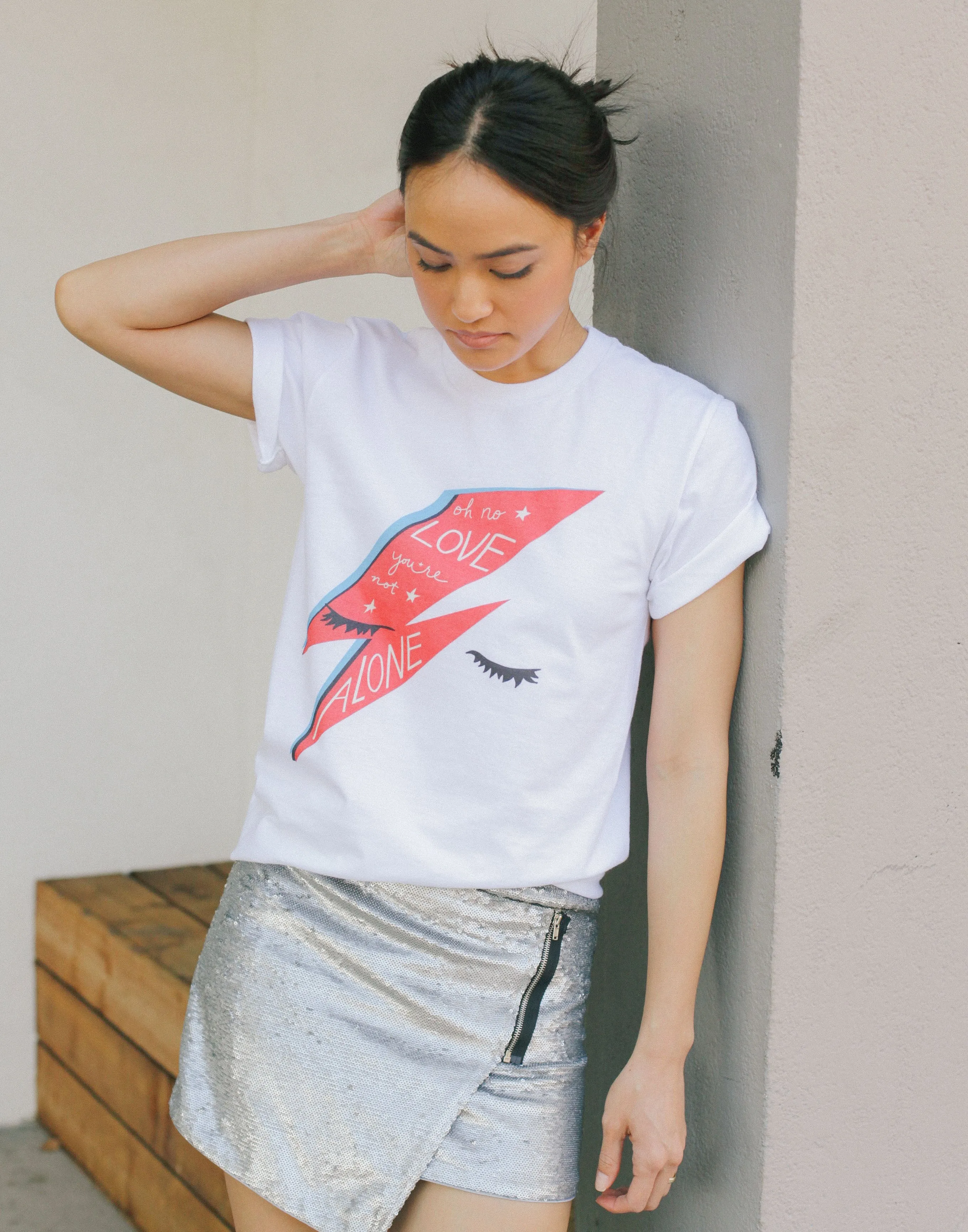 Bowie Oh no Love, You're Not Alone T-Shirt sold by Joseph + Sue