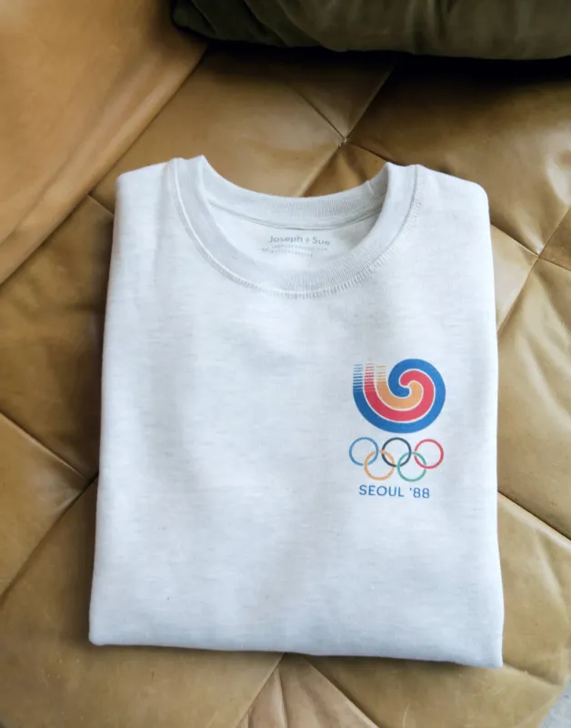 PRE-ORDER: J+S Label: Seoul '88 Heavyweight Organic Brushed Sweatshirt made by Joseph + Sue
