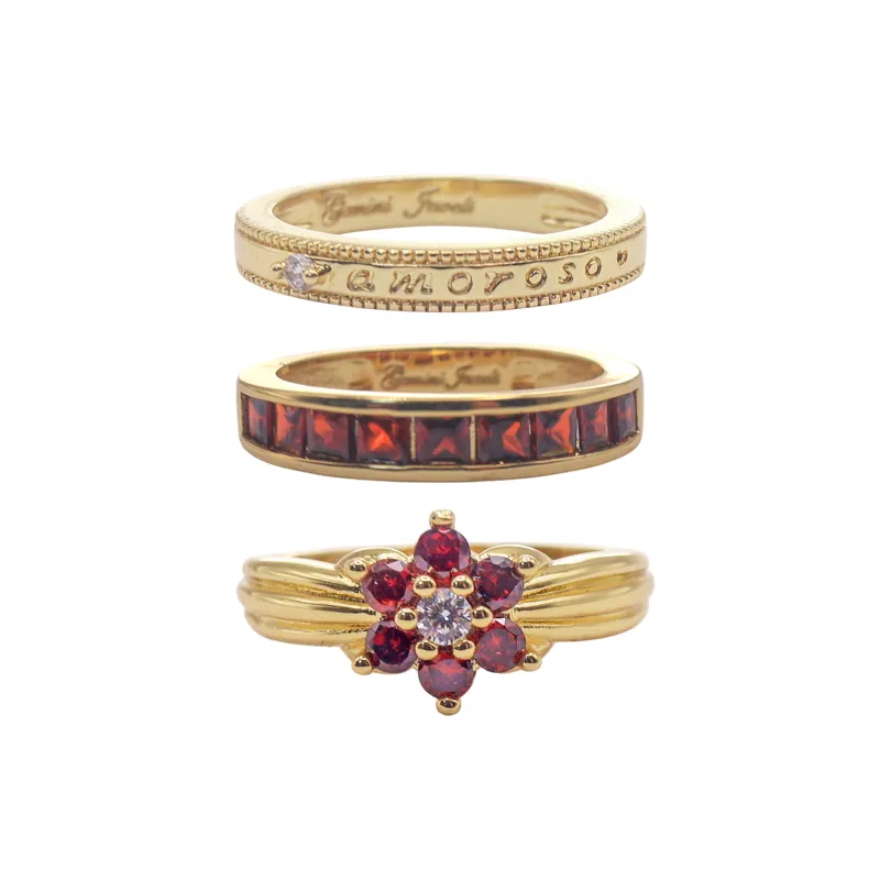 Tender Loving Ring Stack made by Gemini Jewels