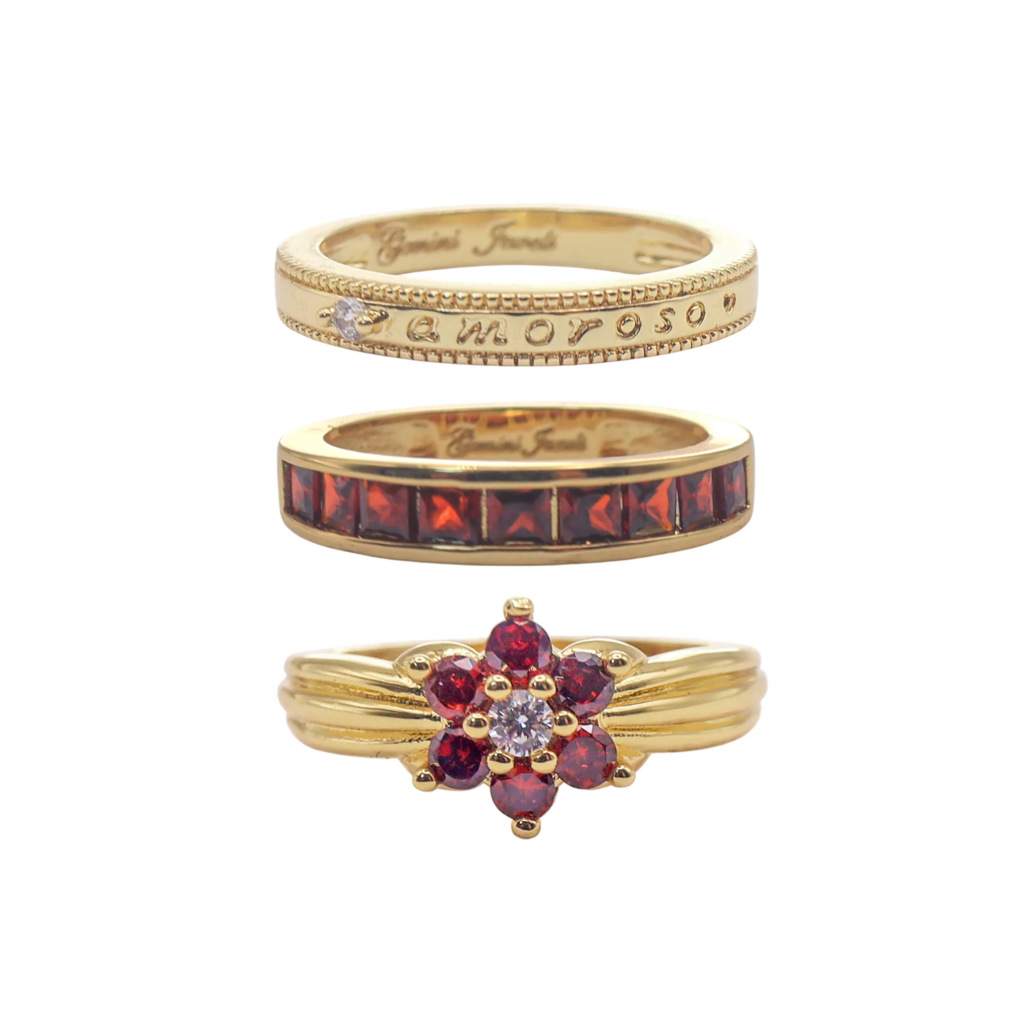 Tender Loving Ring Stack sold by Gemini Jewels