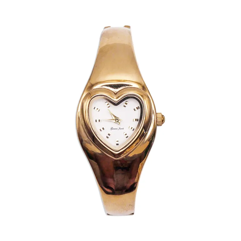 Heart Watch in Gold made by Gemini Jewels