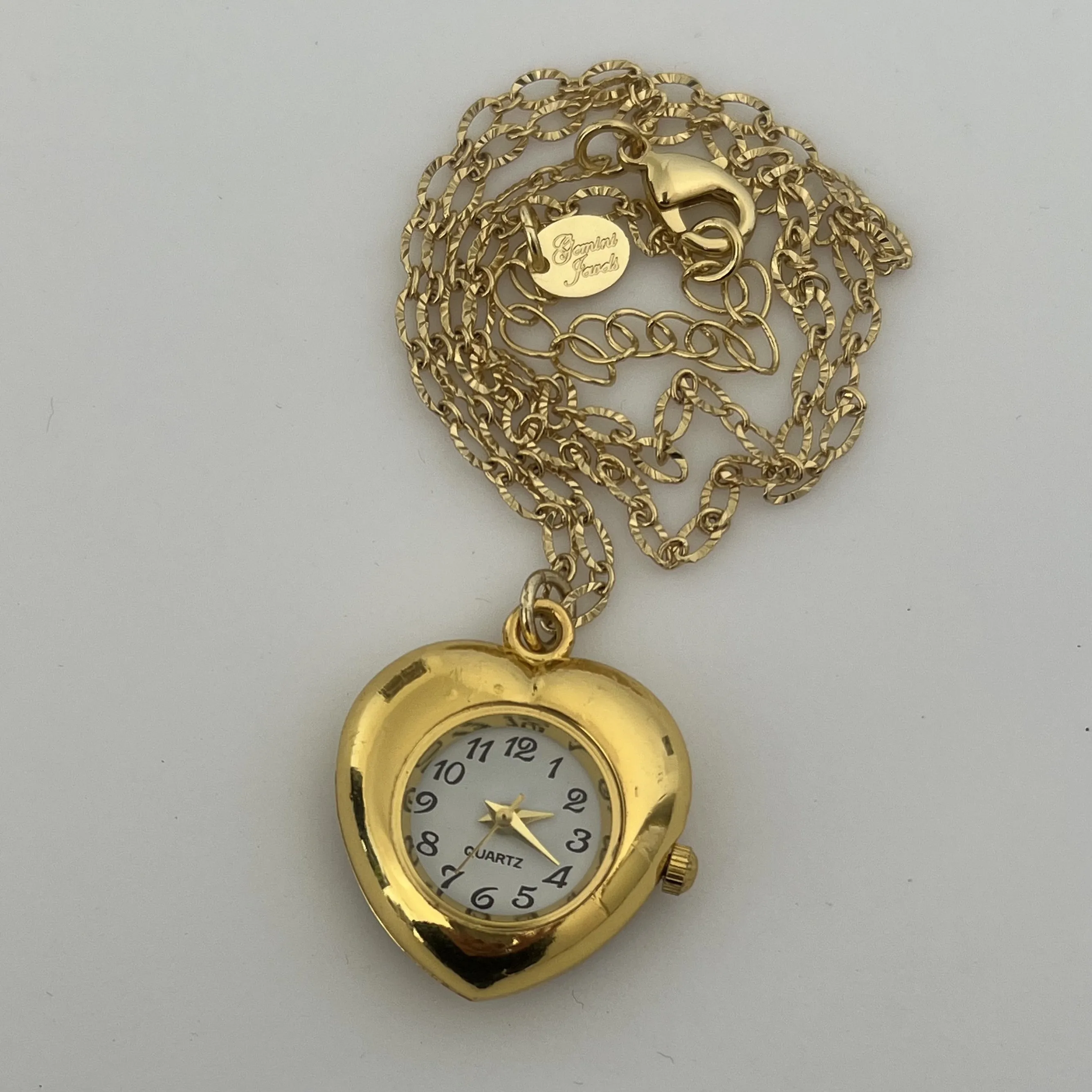 5 Min Away Watch Necklace in Gold sold by Gemini Jewels product image thumbnail 3