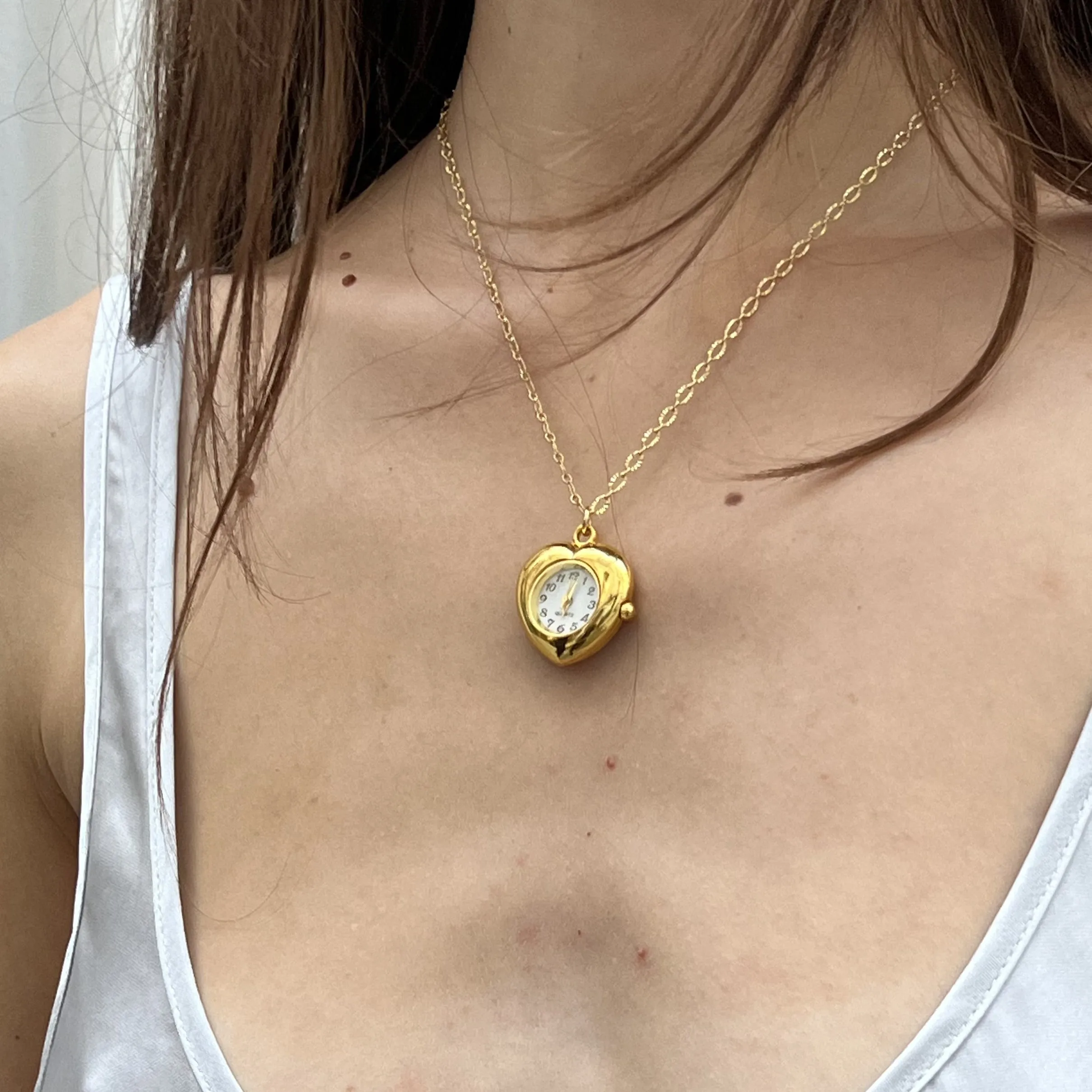 5 Min Away Watch Necklace in Gold sold by Gemini Jewels product image thumbnail 5
