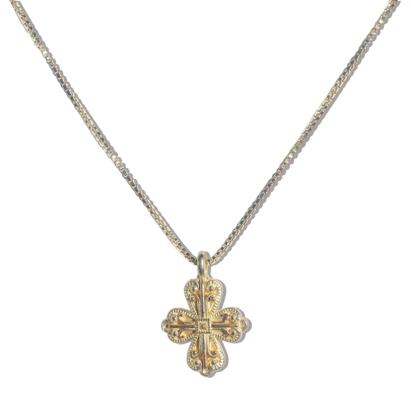 Jacquetta Vintage Cross Necklace made by Gemini Jewels