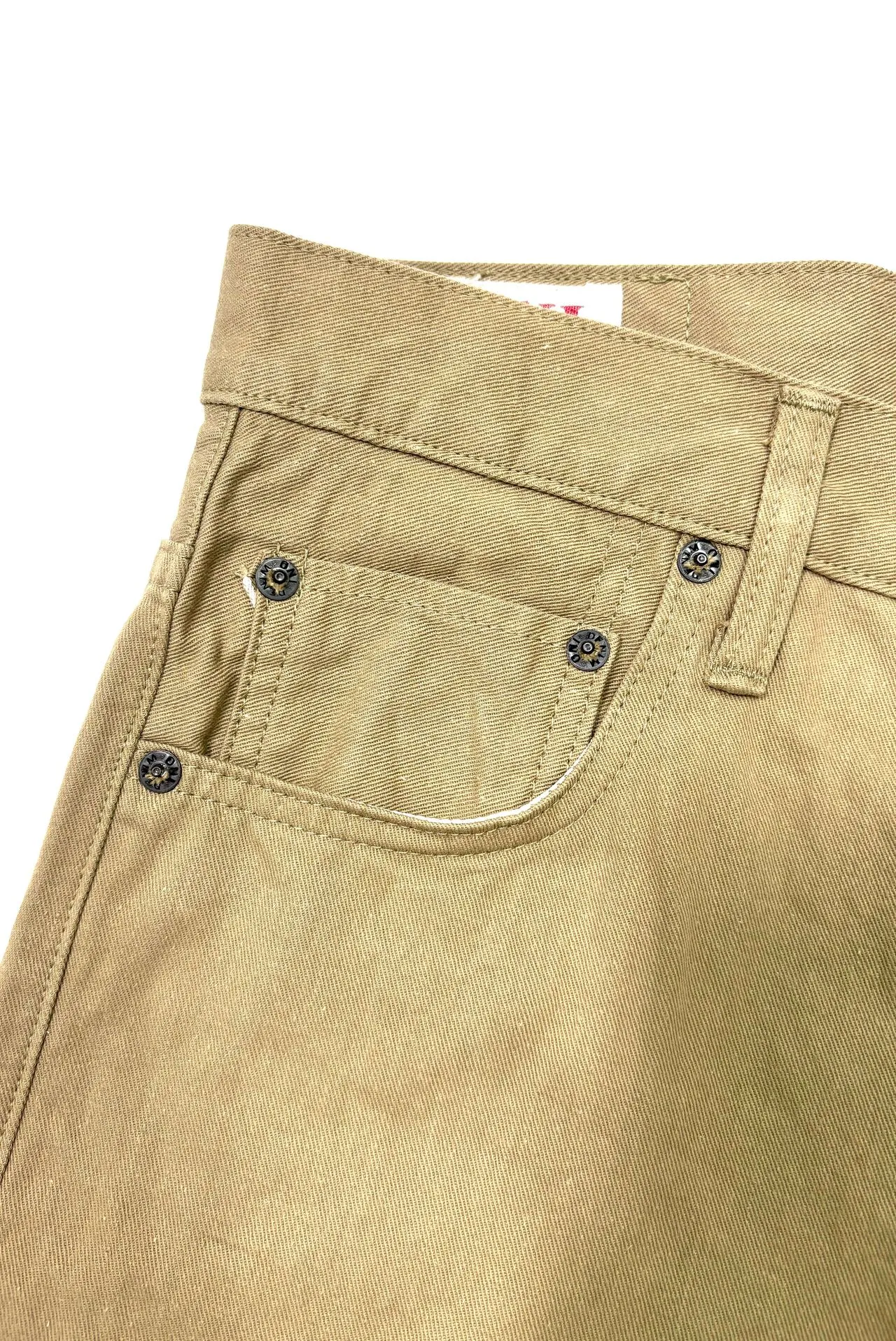 ONI266SVC-KHB Selvedge Chino Khaki Beige Relax Straight sold by Denimio product image thumbnail 4