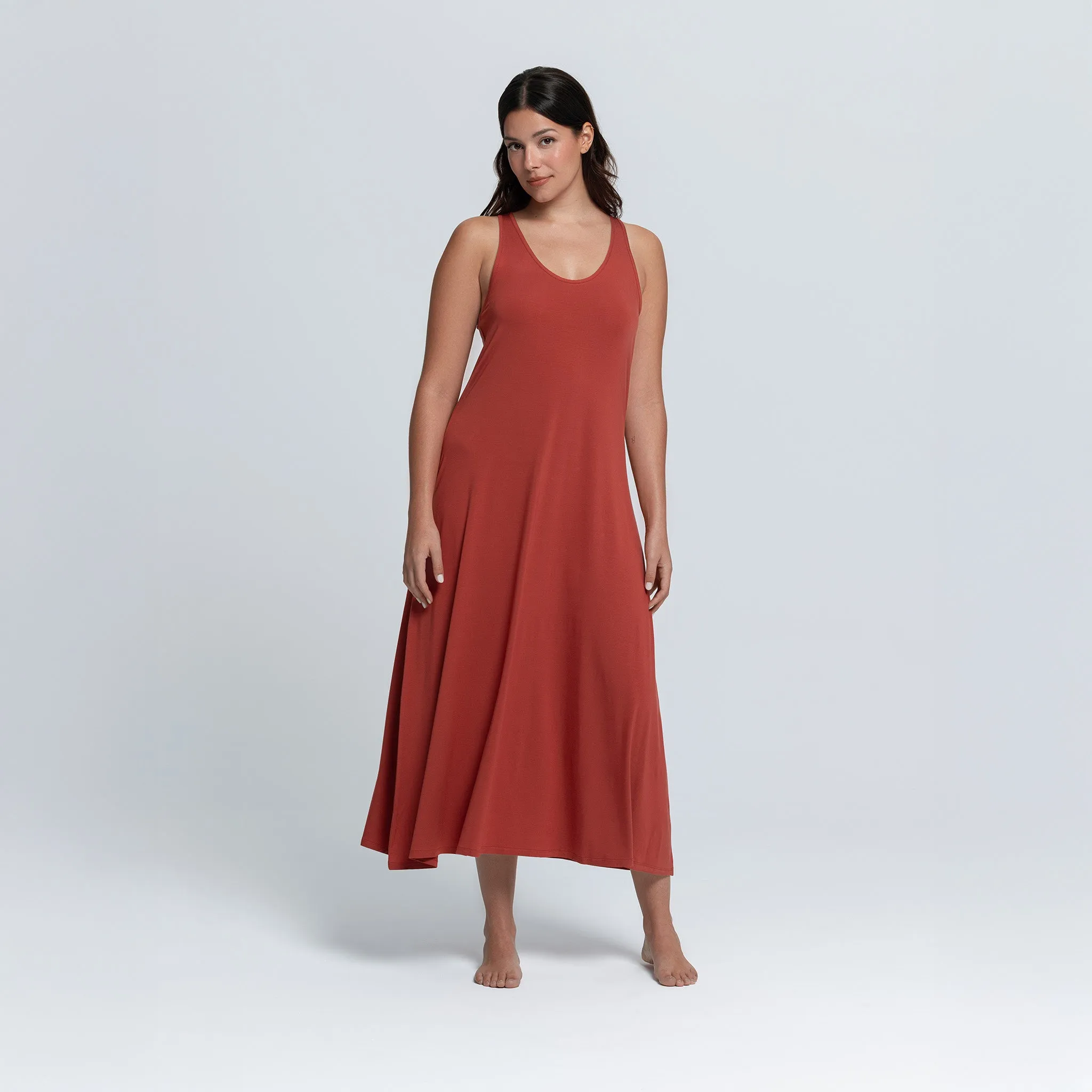 Flowy Racer Long Dress sold by A DOMANI product image thumbnail 4