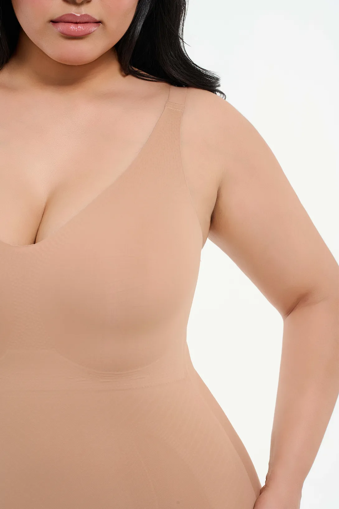 Seamless Mid-Thigh Bodysuit Full Coverage, No Lines | Bronze sold by BODY by Julia product image thumbnail 5