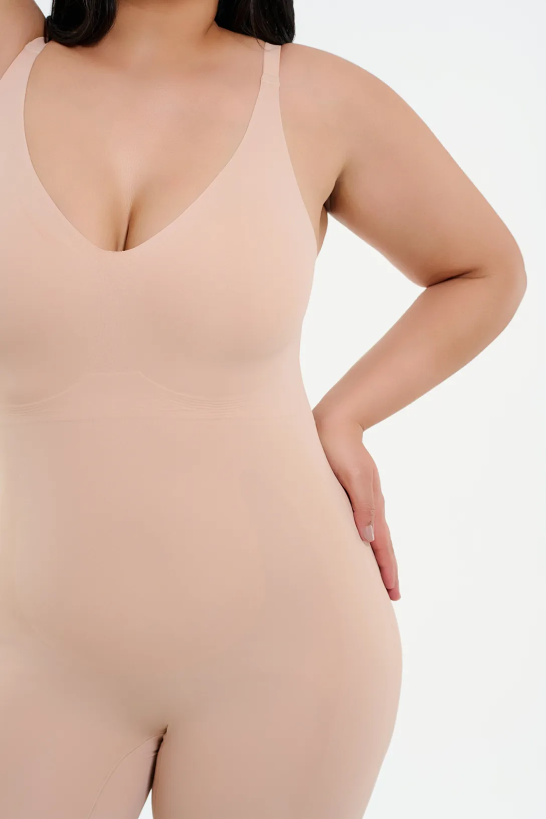 MID-THIGH BODYSUIT | Beige sold by BODY by Julia product image thumbnail 5