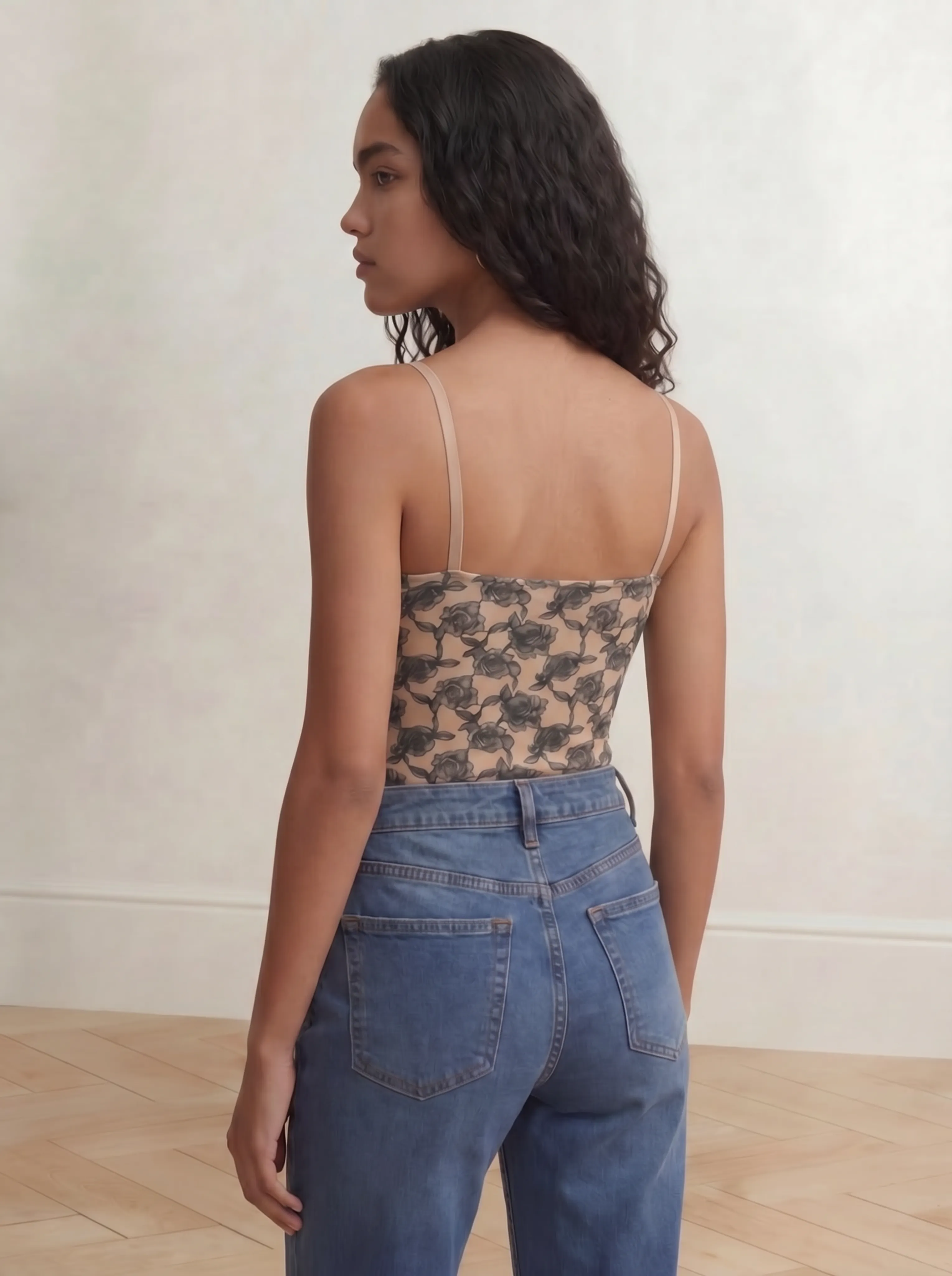 Shaping Tank Top Floral Lace, Smooths Waist & Core sold by BODY by Julia product image thumbnail 4
