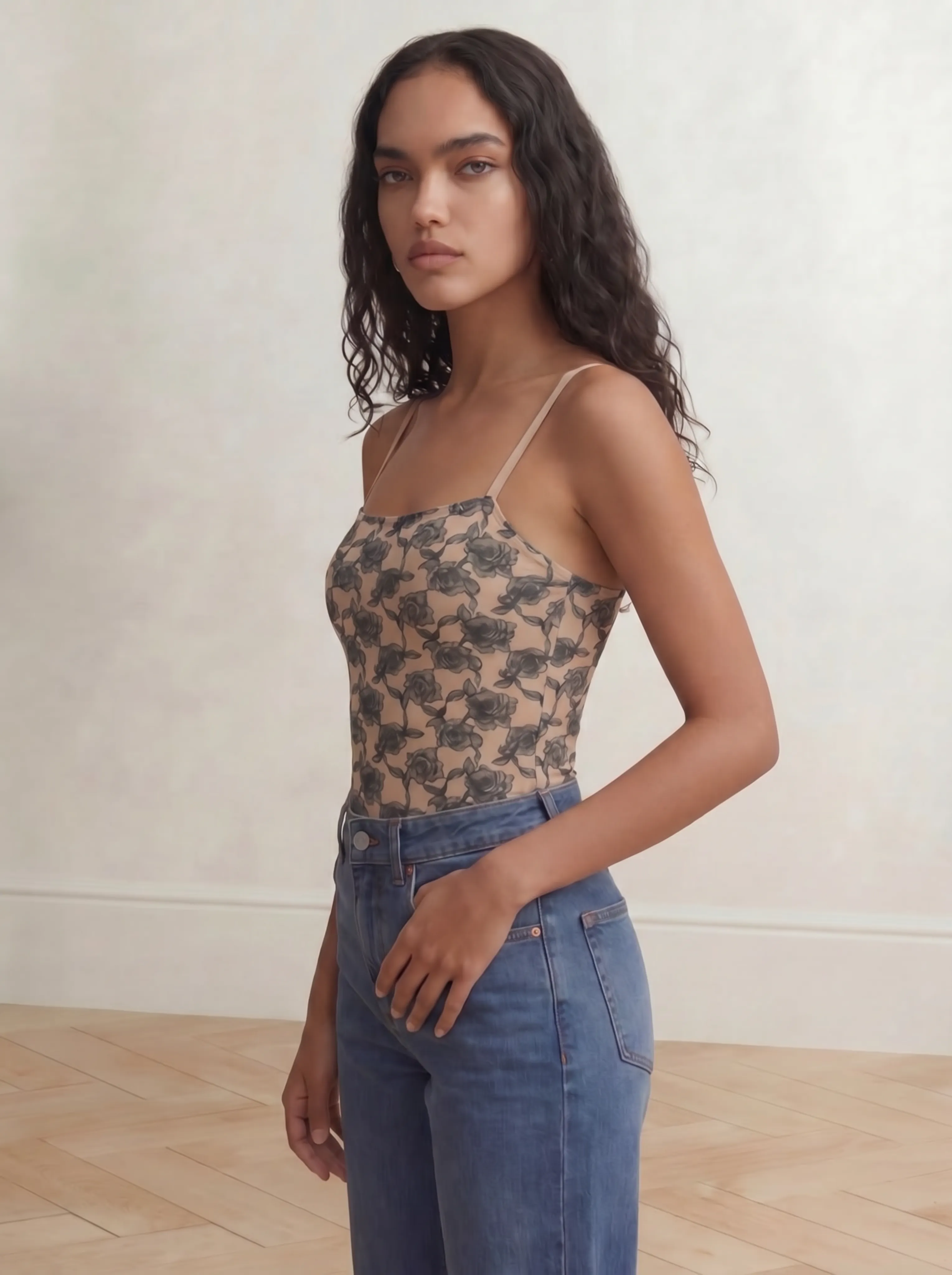 Shaping Tank Top Floral Lace, Smooths Waist & Core sold by BODY by Julia product image thumbnail 3