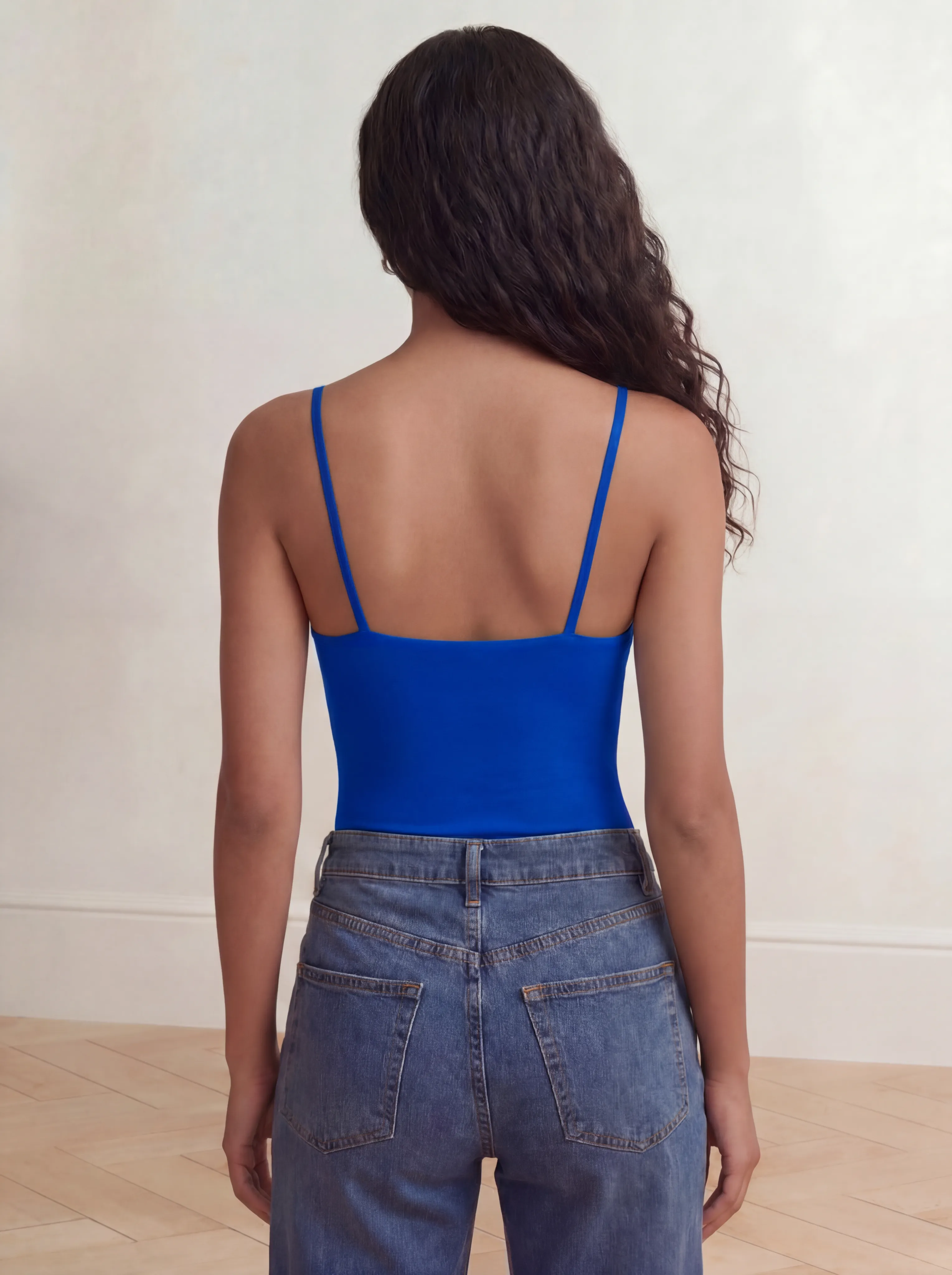Shaping Tank Top – Smooths Waist & Core, Removable Straps | Blue sold by BODY by Julia product image thumbnail 4