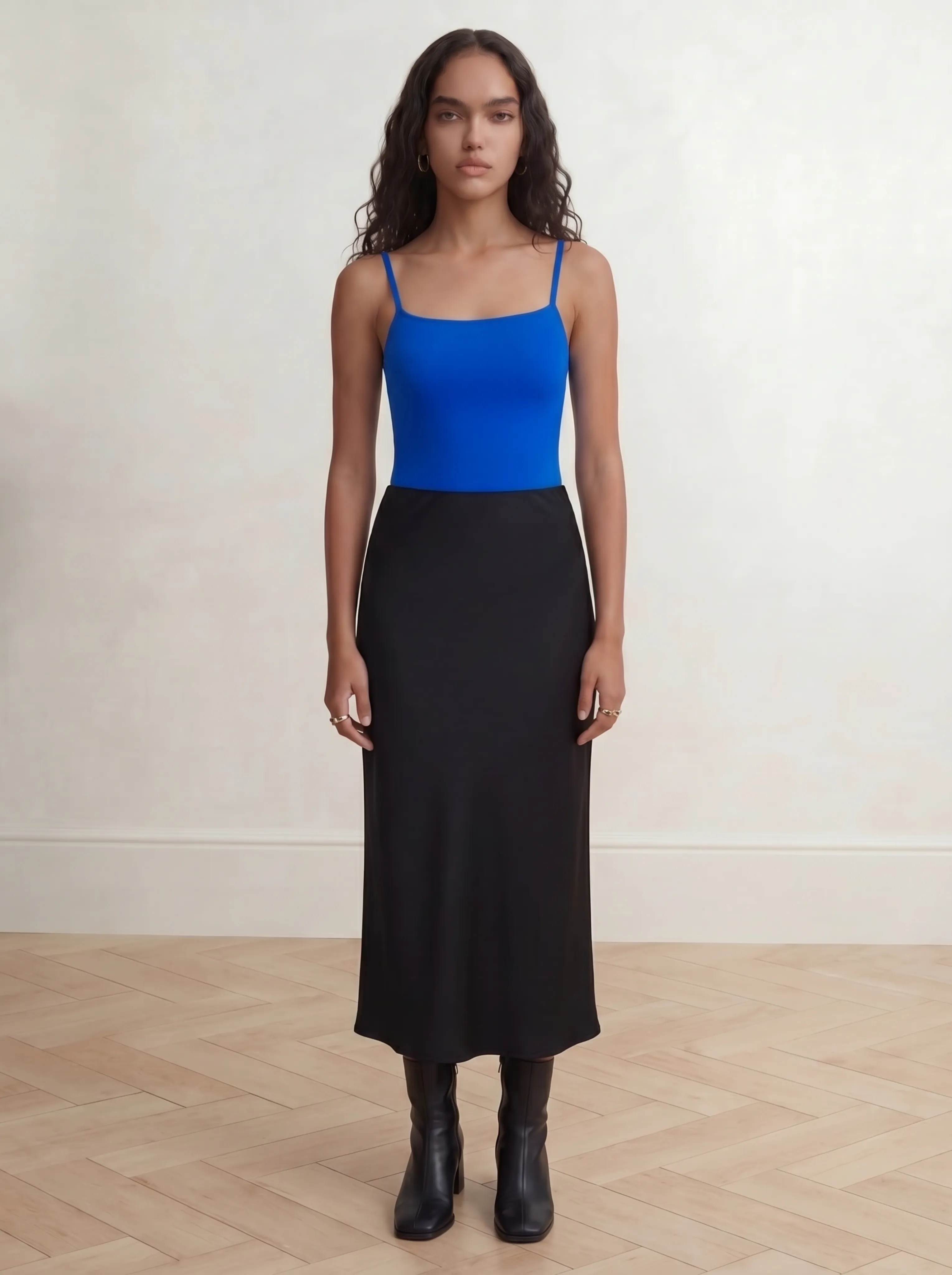 Shaping Tank Top – Smooths Waist & Core, Removable Straps | Blue sold by BODY by Julia product image thumbnail 5