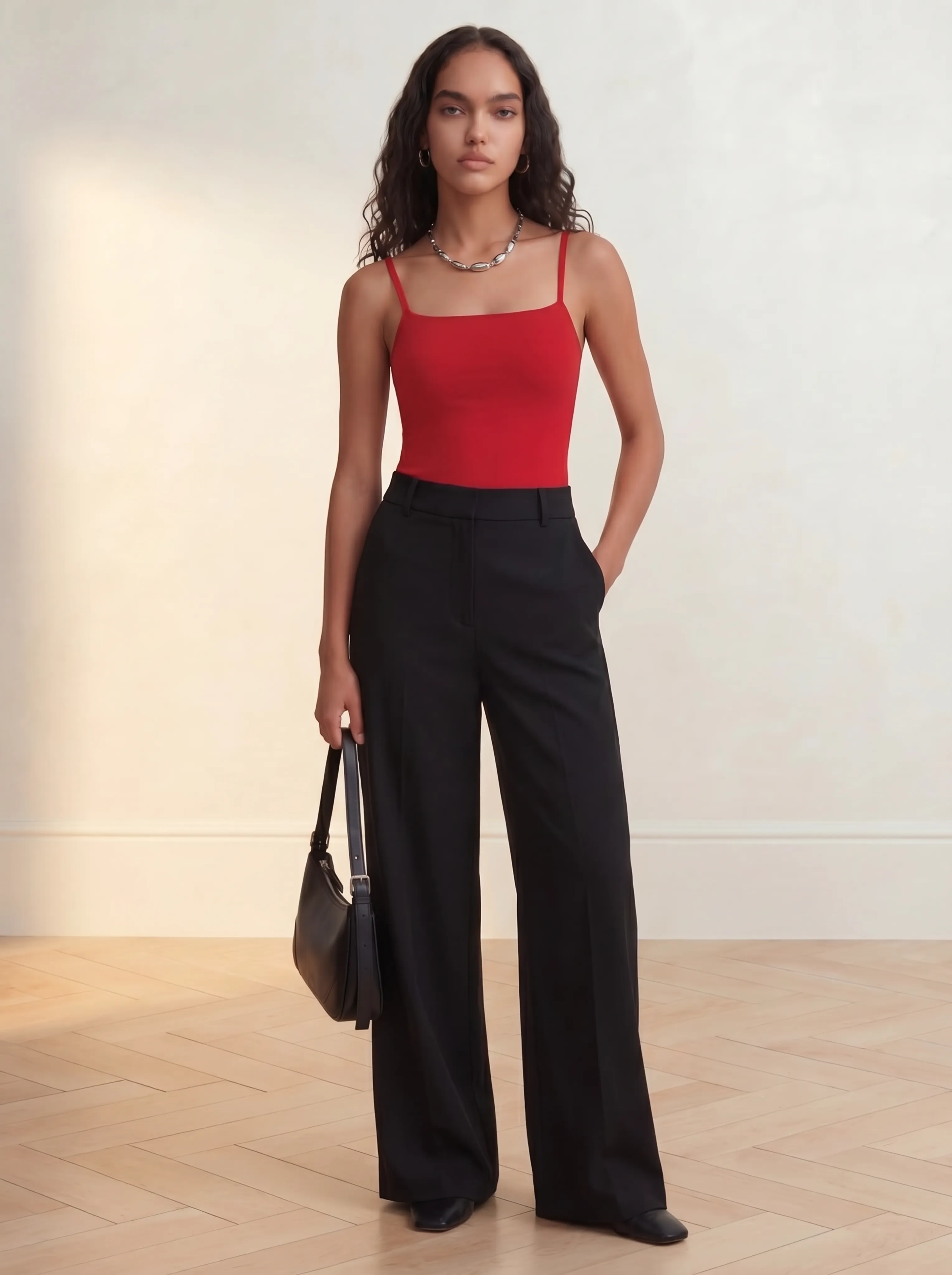 Shaping Tank Top Smooths Waist & Core, Removable Straps | Red sold by BODY by Julia product image thumbnail 5