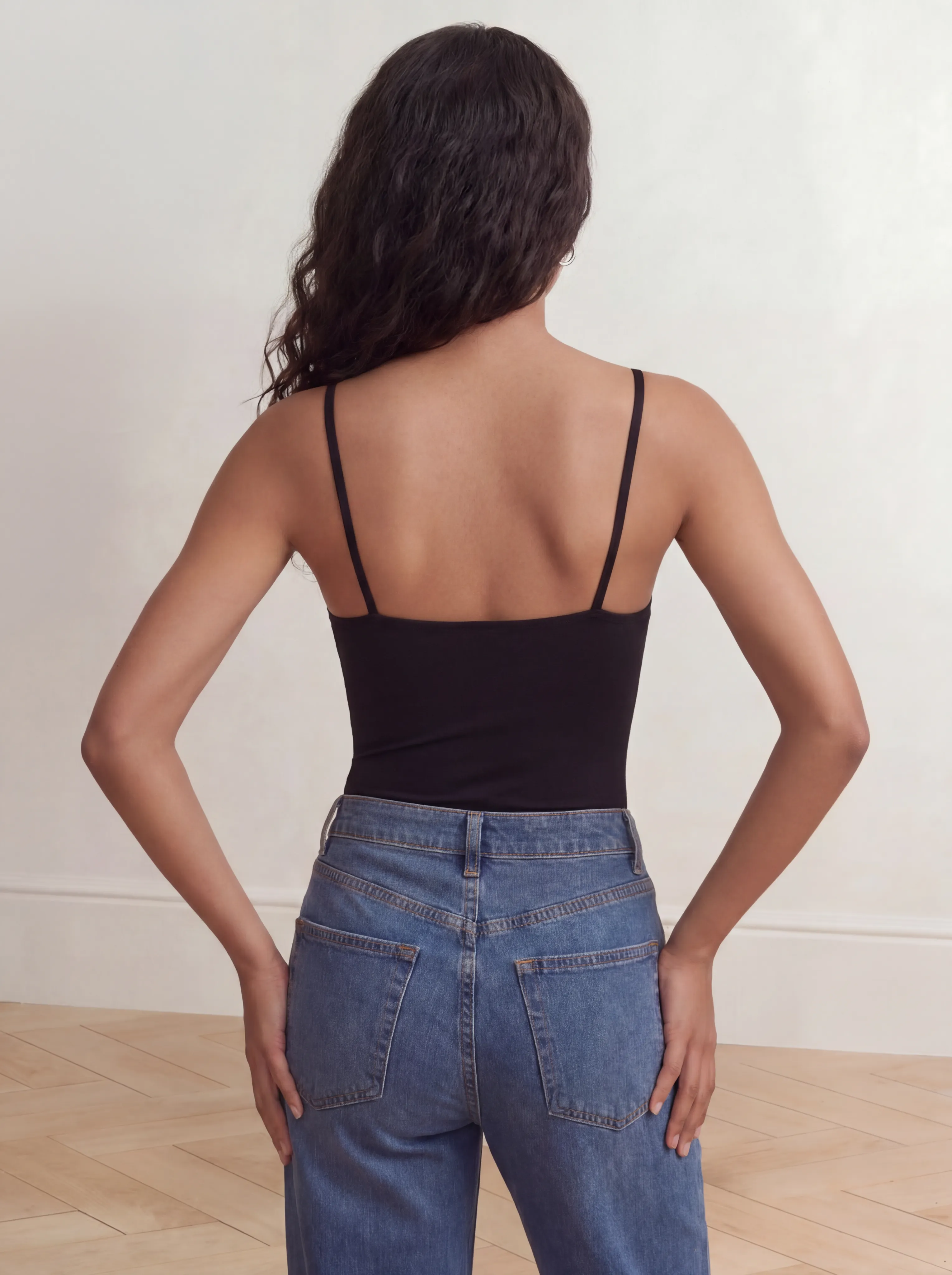 Shaping Tank Top Smooths Waist & Core, Removable Straps | Black sold by BODY by Julia product image thumbnail 4