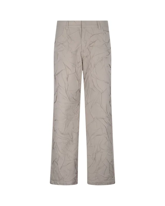 Wrinkled Trousers (Sand) sold by Pas Une Marque