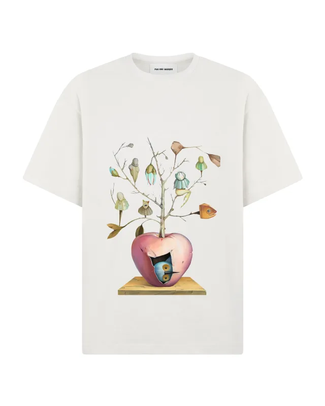 October's Tree Tee Shirt (White) sold by Pas Une Marque