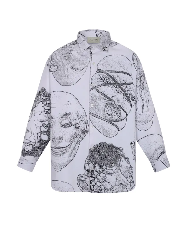 Johnson Tsang Sketchbook Button Down Shirt (White) sold by Pas Une Marque