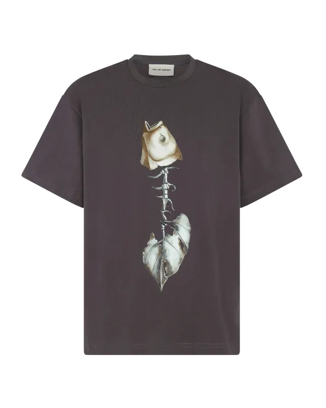 Spine Tee Shirt (Graphite) sold by Pas Une Marque