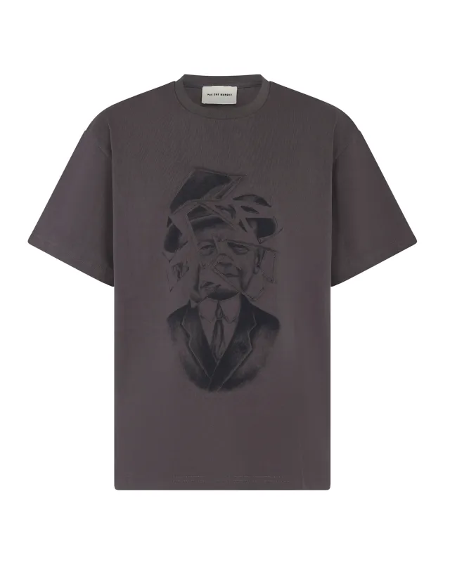 Magritte Tee Shirt (Graphite) sold by Pas Une Marque