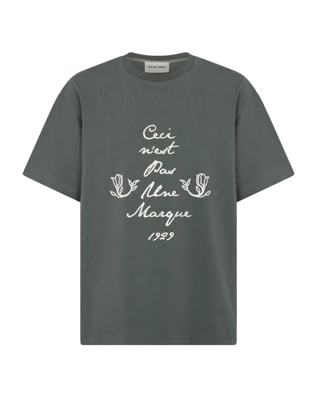 Ceci N’est Pas Une Marque Tee Shirt (Green) sold by Pas Une Marque