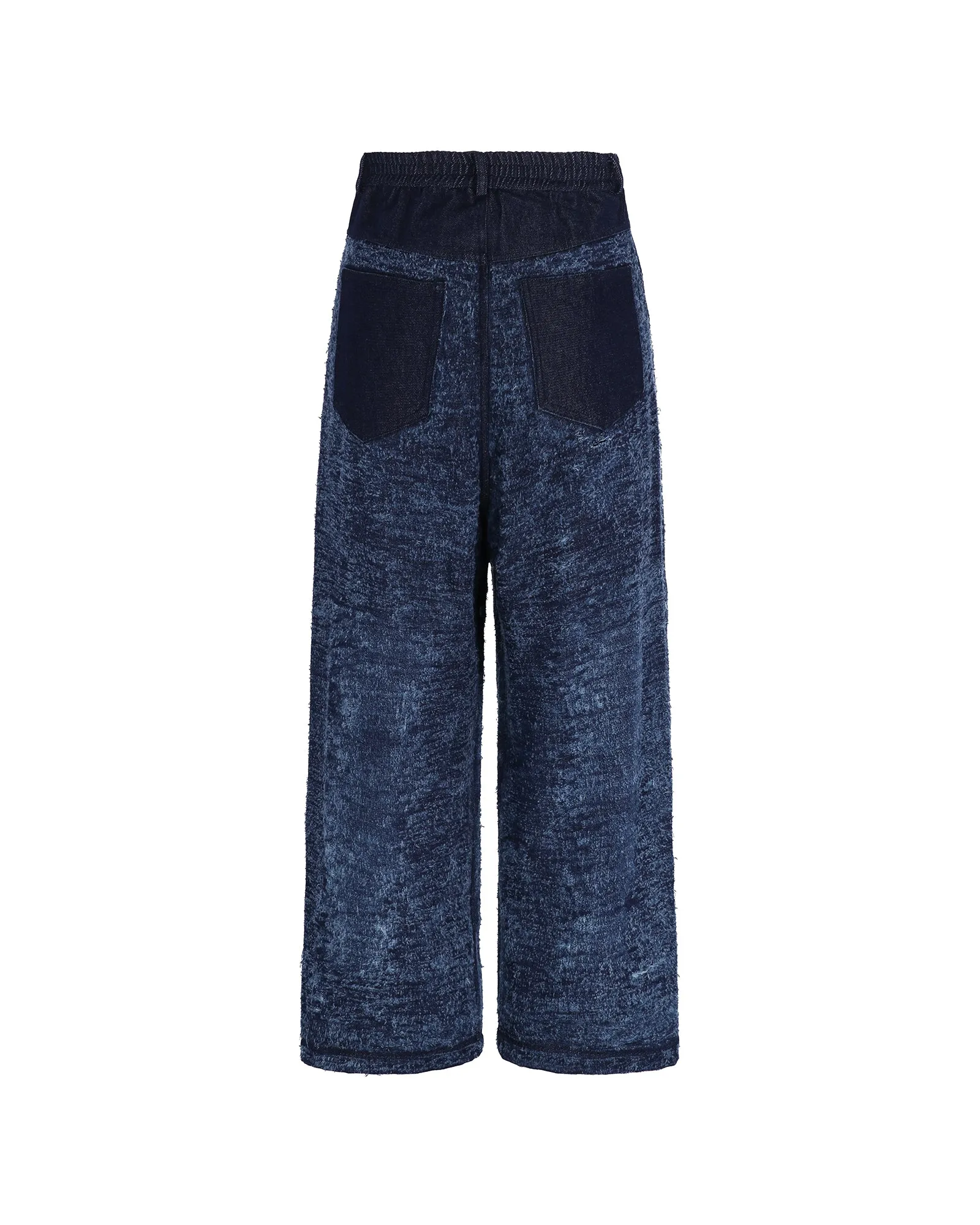 Double Paneled Distressed Denim Blue sold by Pas Une Marque product image thumbnail 2