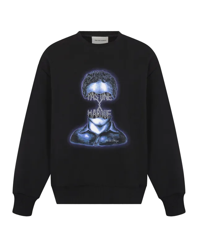 Curiously Strong Minds Sweatshirt Black sold by Pas Une Marque