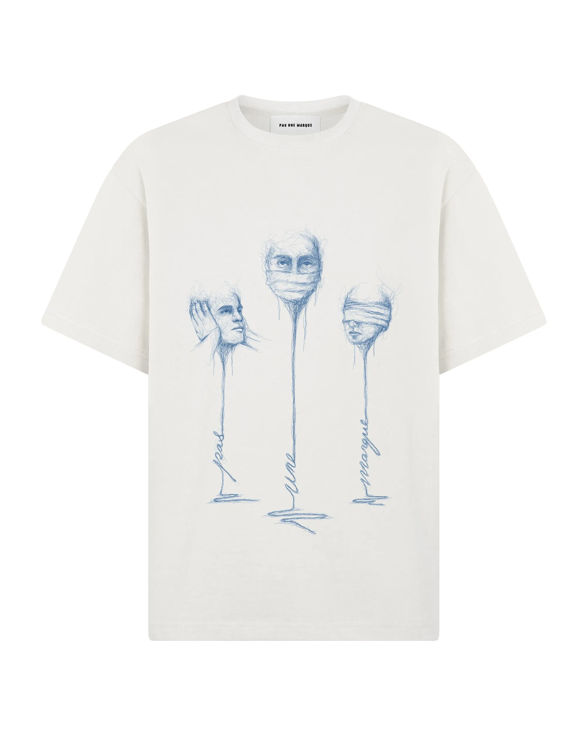 Silenced Senses Tee Shirt (White) sold by Pas Une Marque