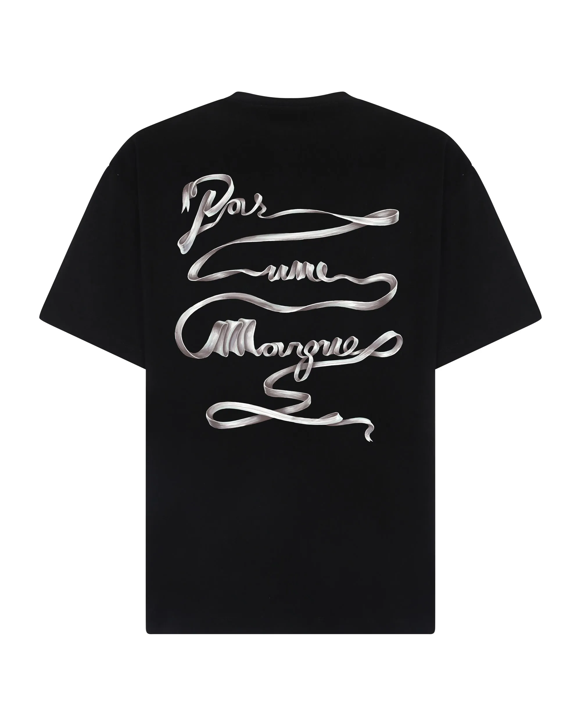 Ribbon Tee Shirt (Black) sold by Pas Une Marque product image thumbnail 2