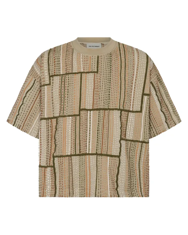 Embroidery of Disruption Tee Shirt (Multi) sold by Pas Une Marque