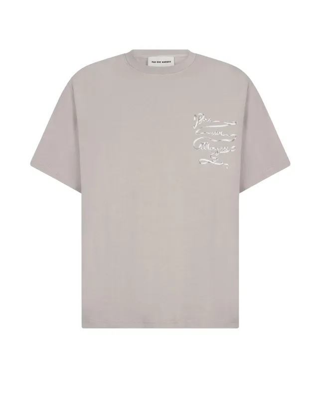 Ribbon Tee Shirt (Grey) sold by Pas Une Marque