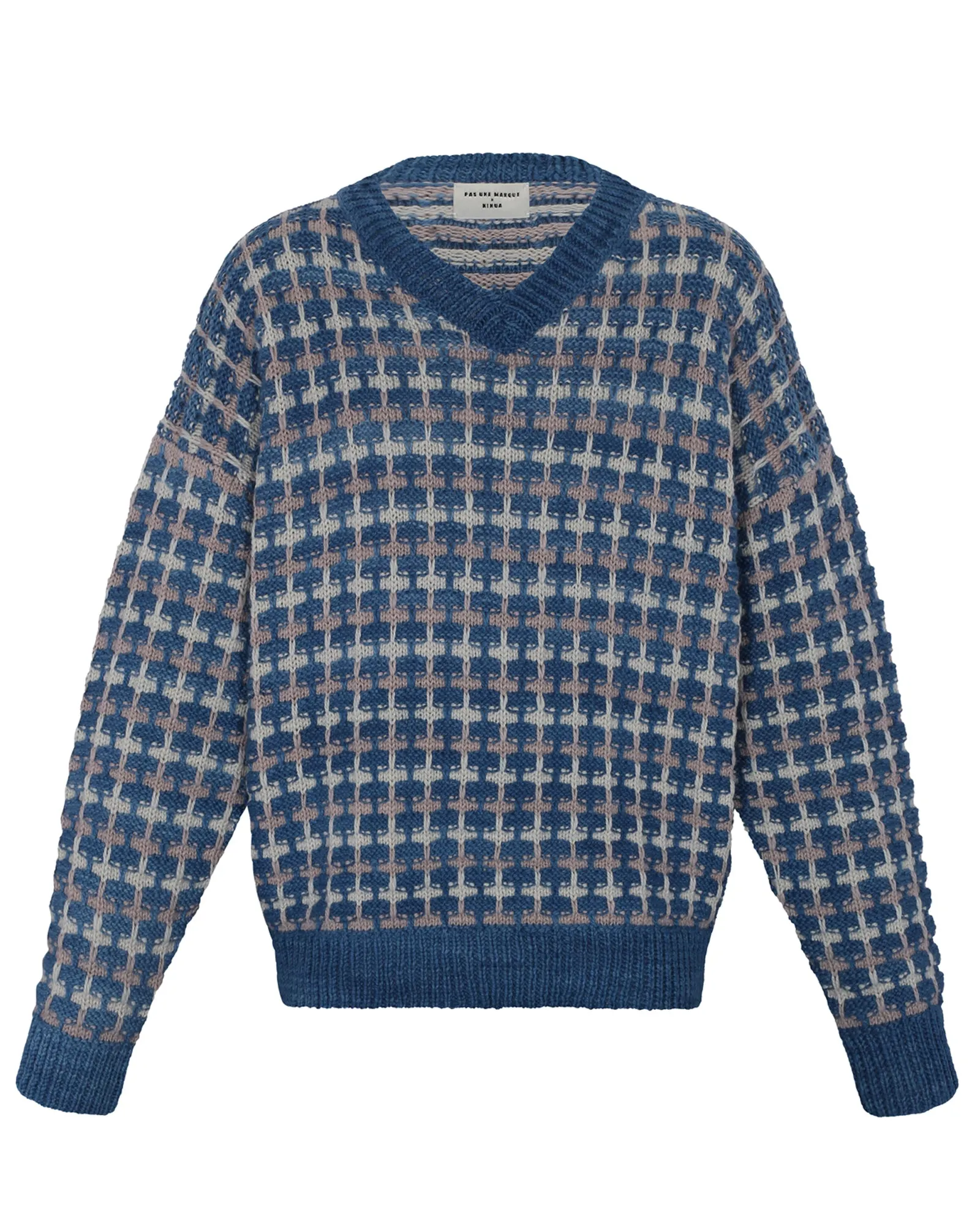 Tuck and Pull Sweatshirt (Blue) sold by Pas Une Marque
