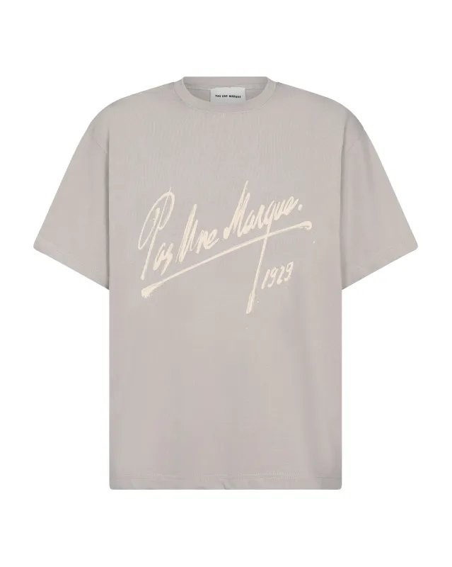Autograph Tee Shirt (Grey) sold by Pas Une Marque