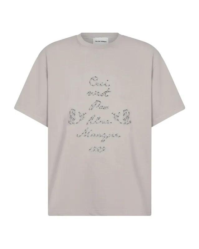 Ceci N'est Pas Une Marque Buttons Tee Shirt (Grey) sold by Pas Une Marque