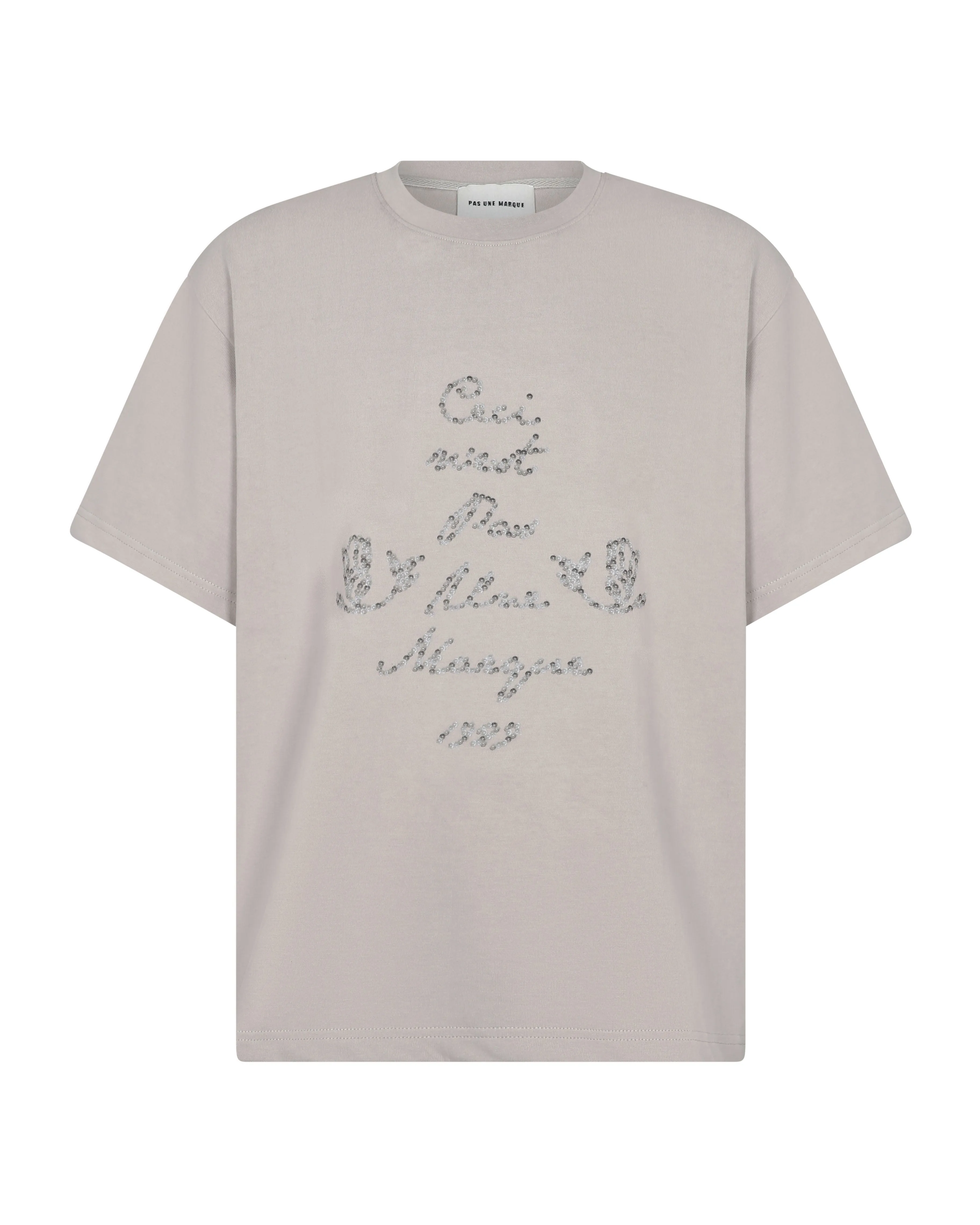 Ceci N'est Pas Une Marque Buttons Tee Shirt (Grey) sold by Pas Une Marque