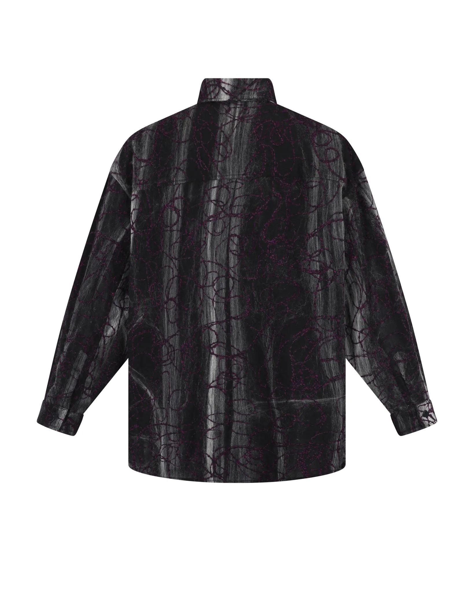 Marbled Cloth Long Sleeve Shirt (Purple / Grey) sold by Pas Une Marque product image thumbnail 2