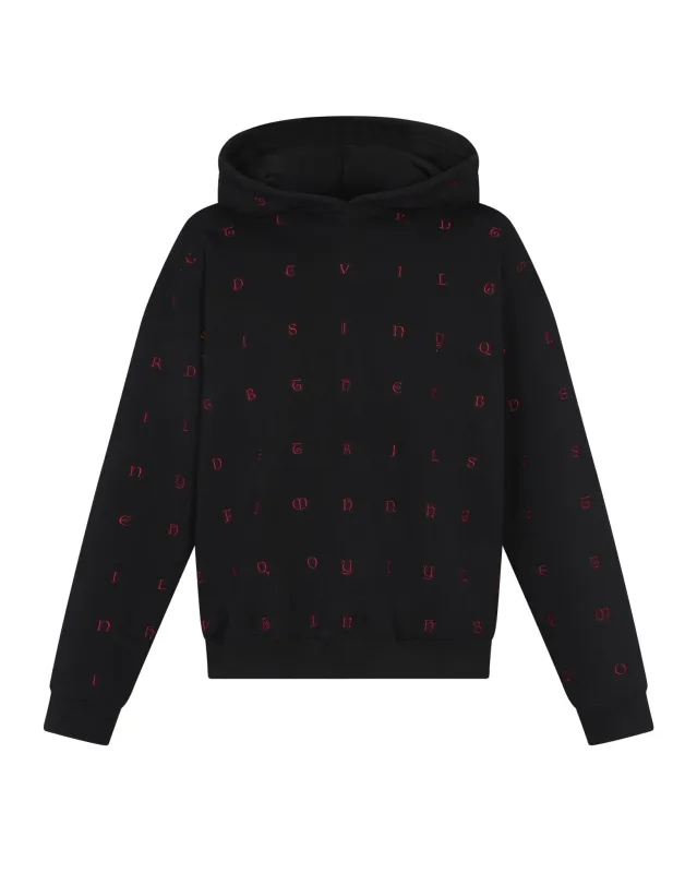 Devil's In The Details Hoodie (Black / Red) sold by Pas Une Marque