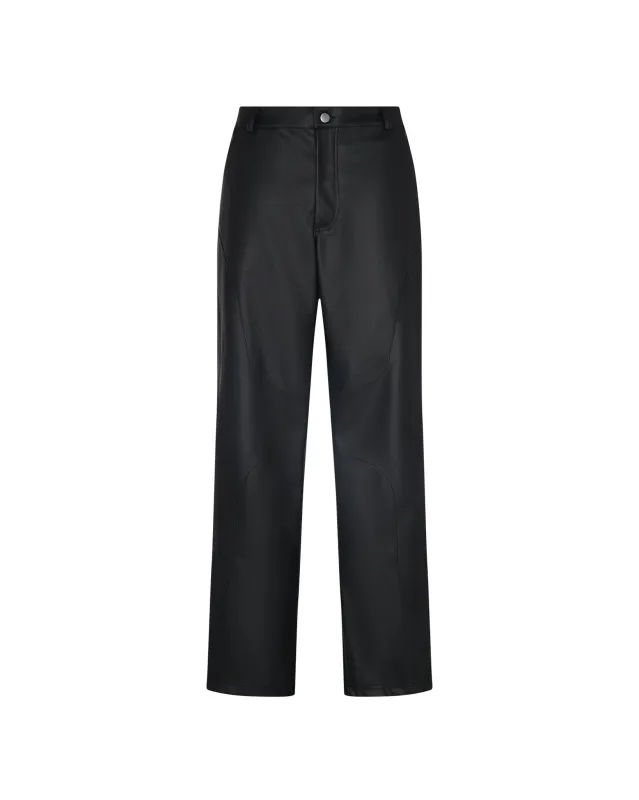 Leather Trousers (Black) made by Pas Une Marque