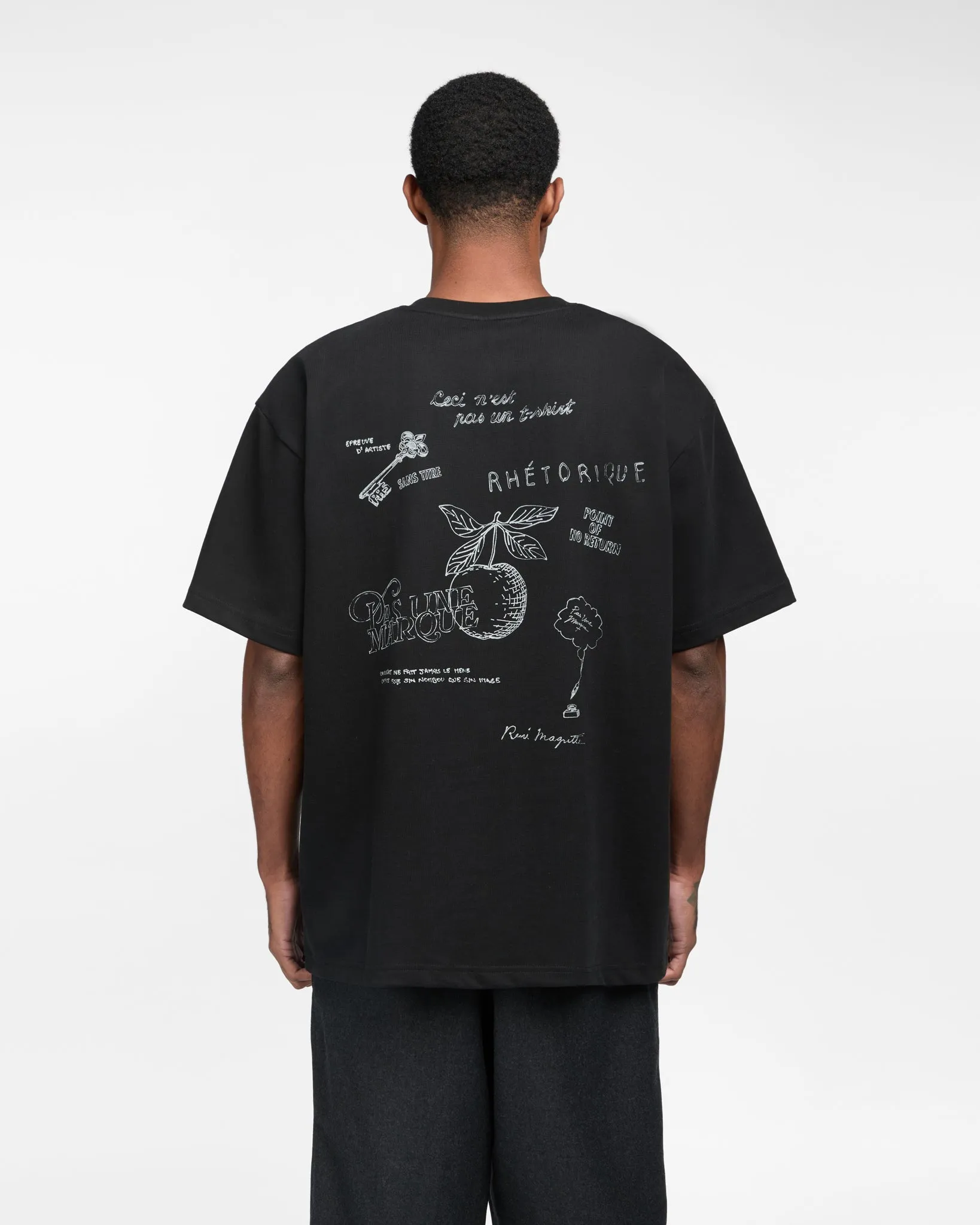 Apple Rene Magritte Tee (Black) sold by Pas Une Marque product image thumbnail 4