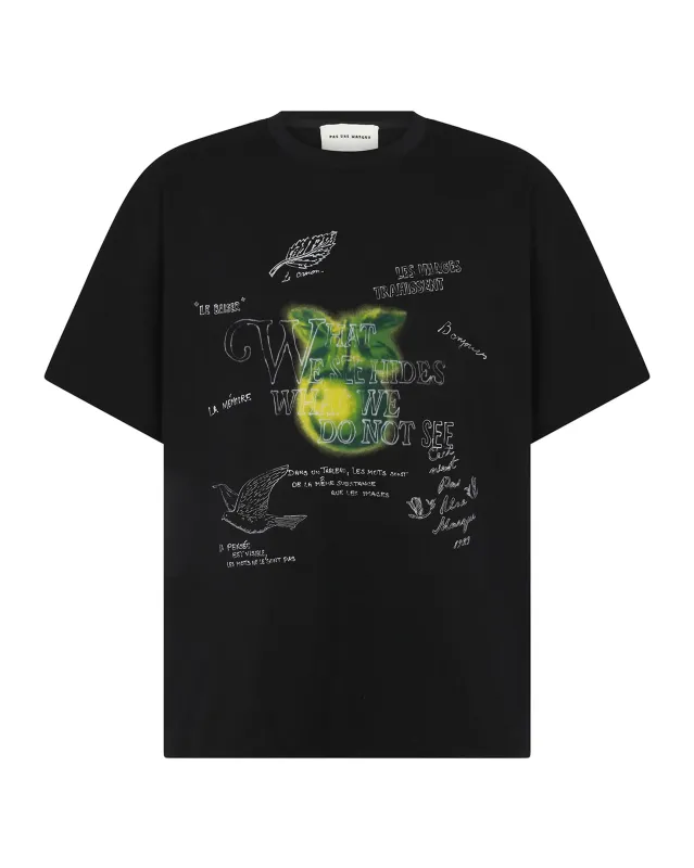 Apple Rene Magritte Tee (Black) made by Pas Une Marque