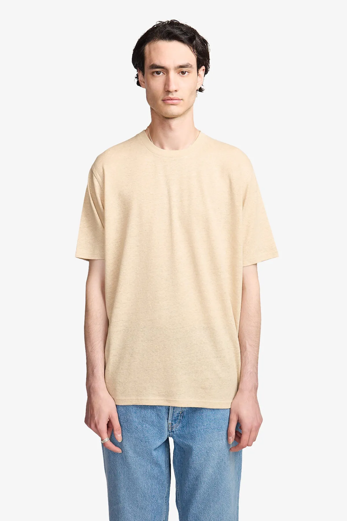 Fawn linen blend tee sold by Anthony Squires product image thumbnail 4