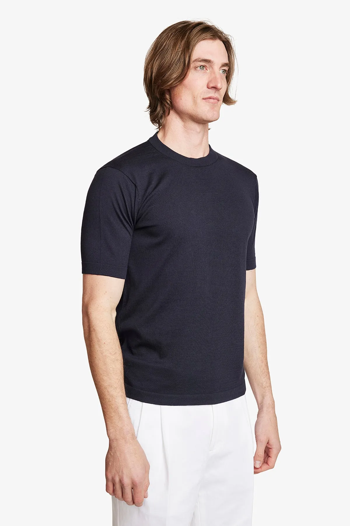 Easy Knit Tee - Navy Blue sold by Anthony Squires product image thumbnail 4