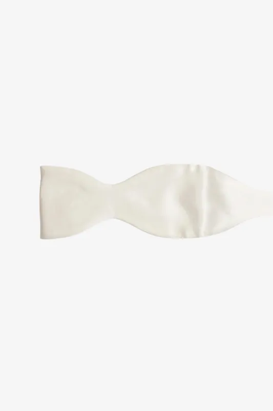 Tie your own Bow Tie - White sold by Anthony Squires