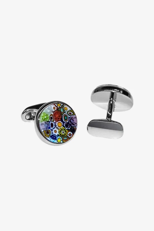 Cufflinks - Multicolour Murano Glass sold by Anthony Squires